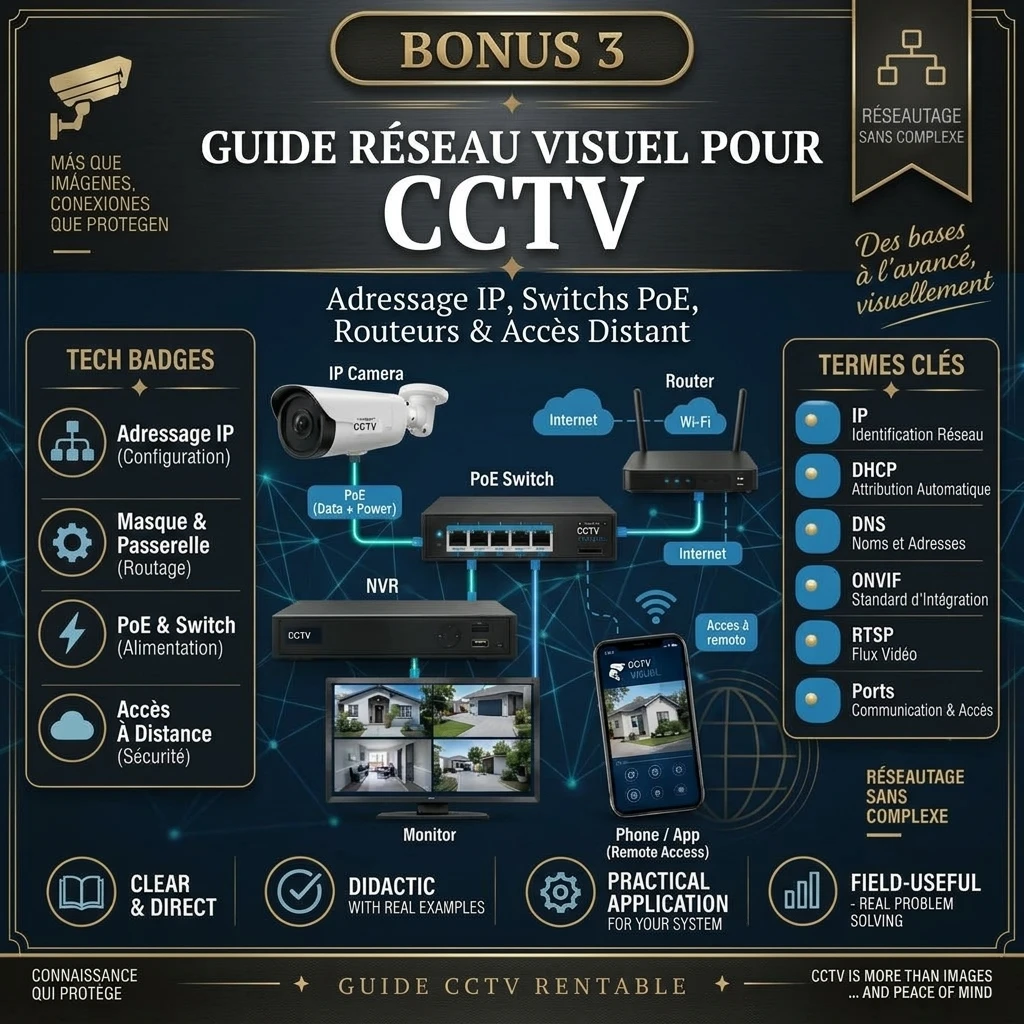 Guide Visuel des Réseaux pour CCTV
